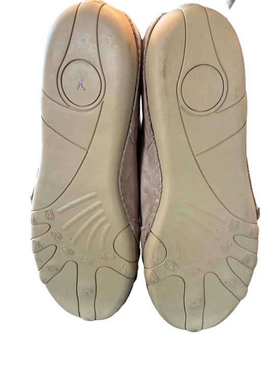 LDECK Beige Suede Leather Driving Shoes EU 47 / Men’s 13 Wide Toe Comfort Casual